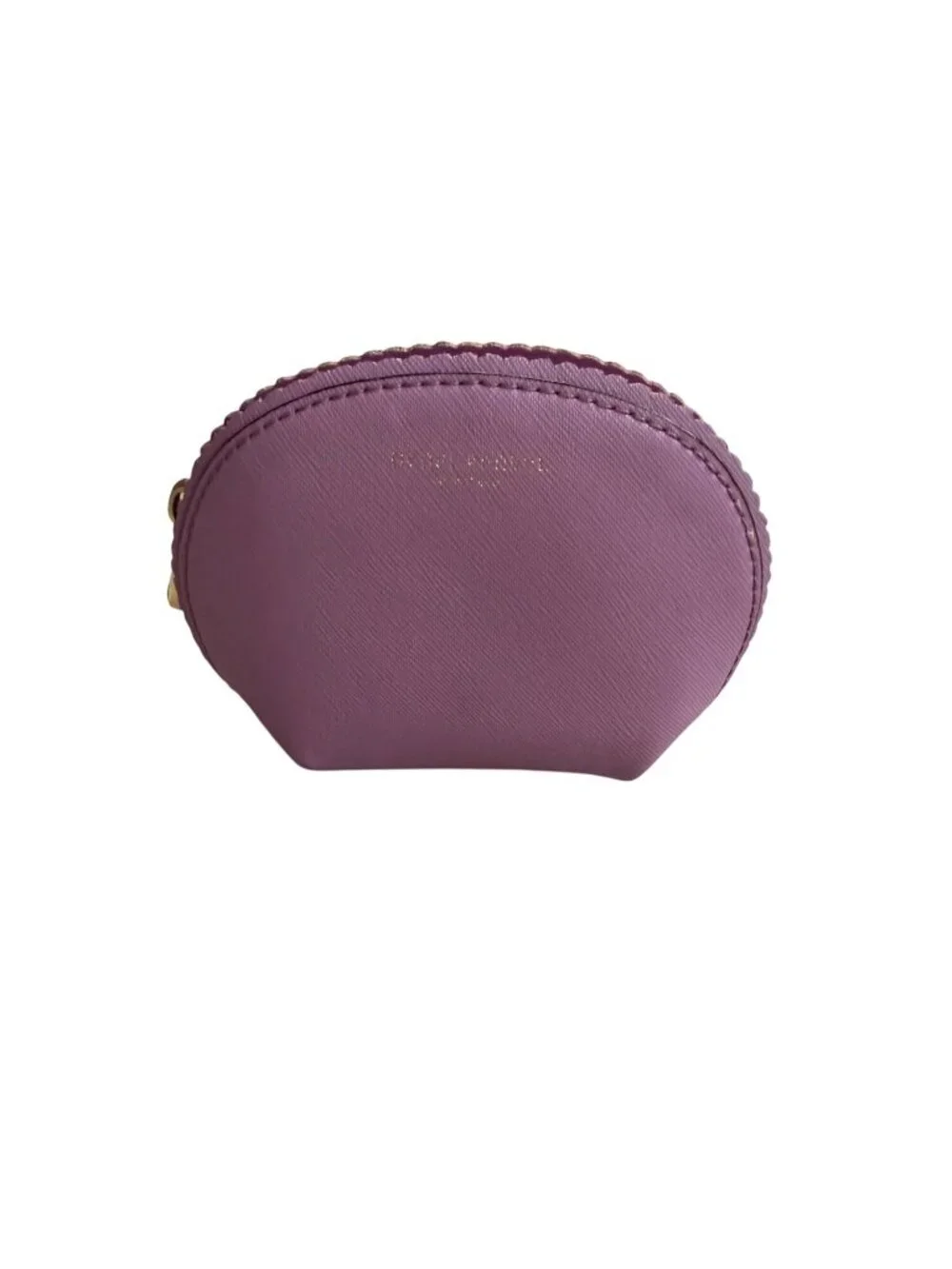 HENRI BENDEL Lavender Leather Small Cosmetic Makeup Bag Pouch